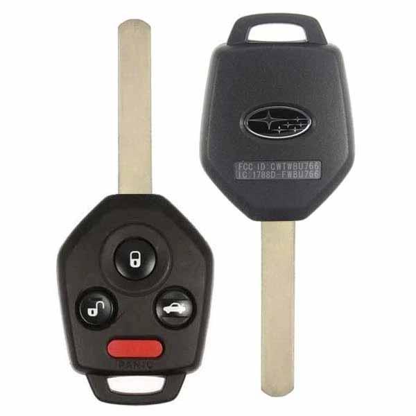 2010-2014 Subaru 4 Button Remote Head Key (4D60 Chip) SKU #3109