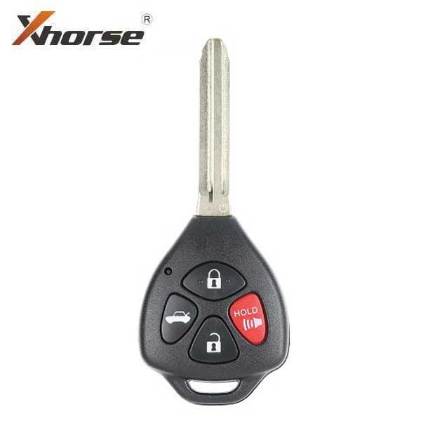 Xhorse - Toyota Style / 4-Button Universal Remote Head Key for VVDI Key Tools (Wired) SKU #XKTO02EN