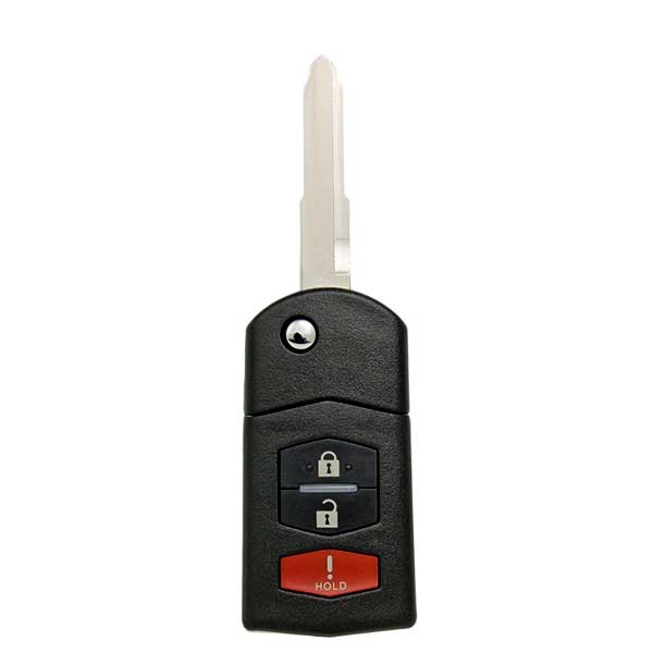 2006-2008 Mazda 3 Button Remote Flip Key SKU #2128