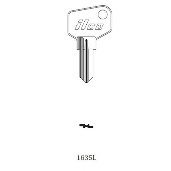 Key blank, Ilco 1635L Arfe -L-